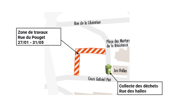 Des travaux pour la rue du Pouget