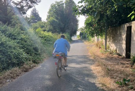 Piste cyclable entre Lunel et Lunel-Viel